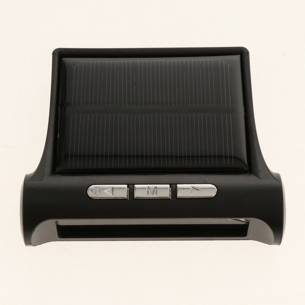 Solar Power Car Auto TPMS Tire Pressure LCD Monitor System Wireless + 4 Sensors