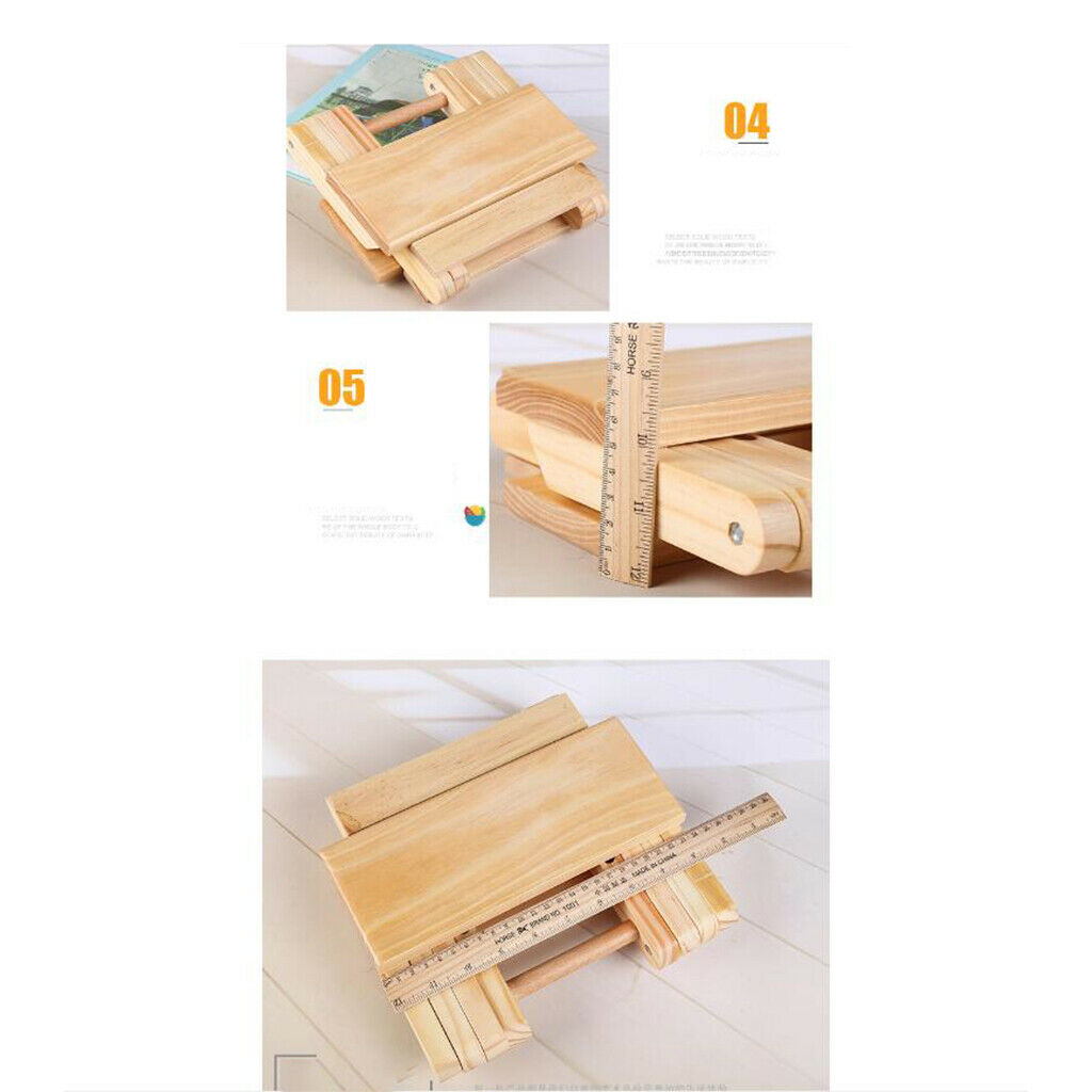 Portable Fold Wood Stool Heavy Duty Fishing Chair Seat for Garden Beach