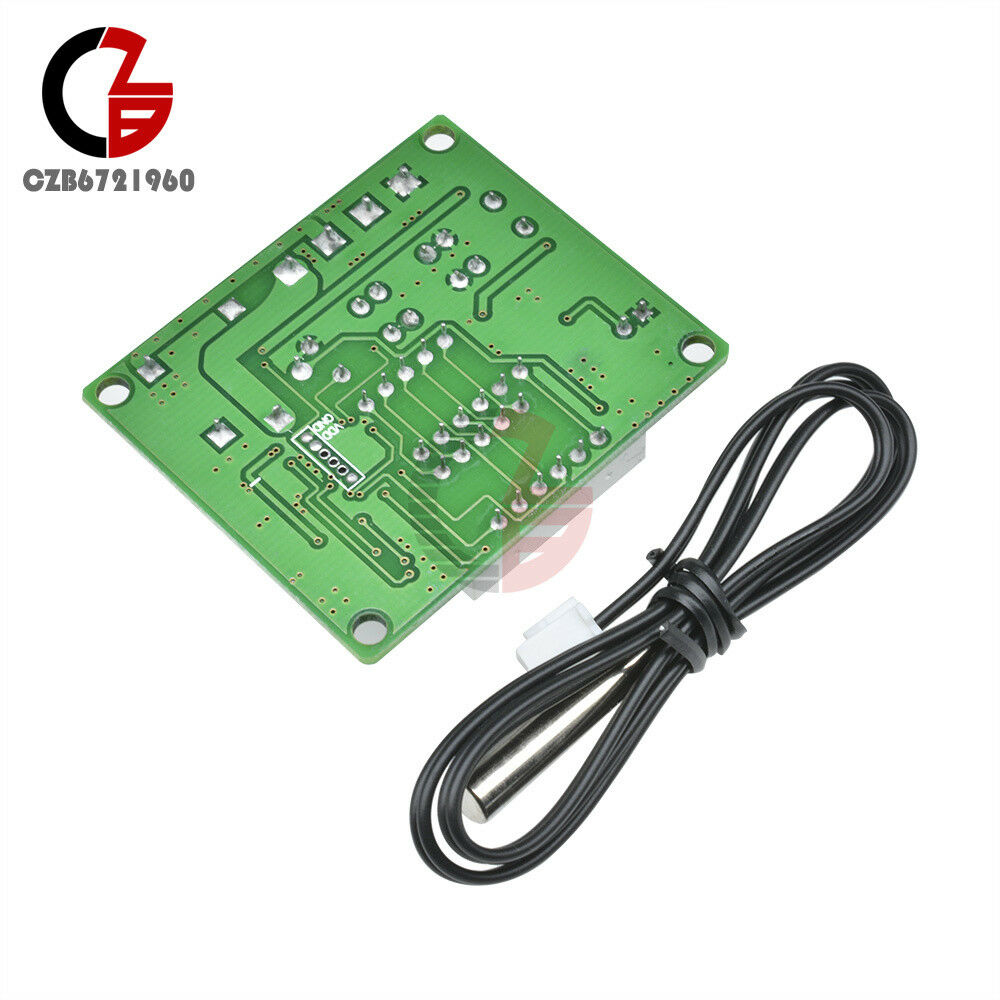 Temperature Controller Thermometer 12V -50~110℃ Dual Relay Alarm Air Regulator