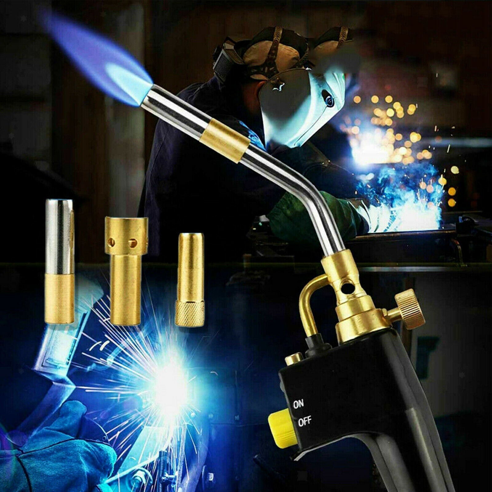 Heavy Duty Professional Multi Purpose Mapp Torch for Brazing and Barbecue