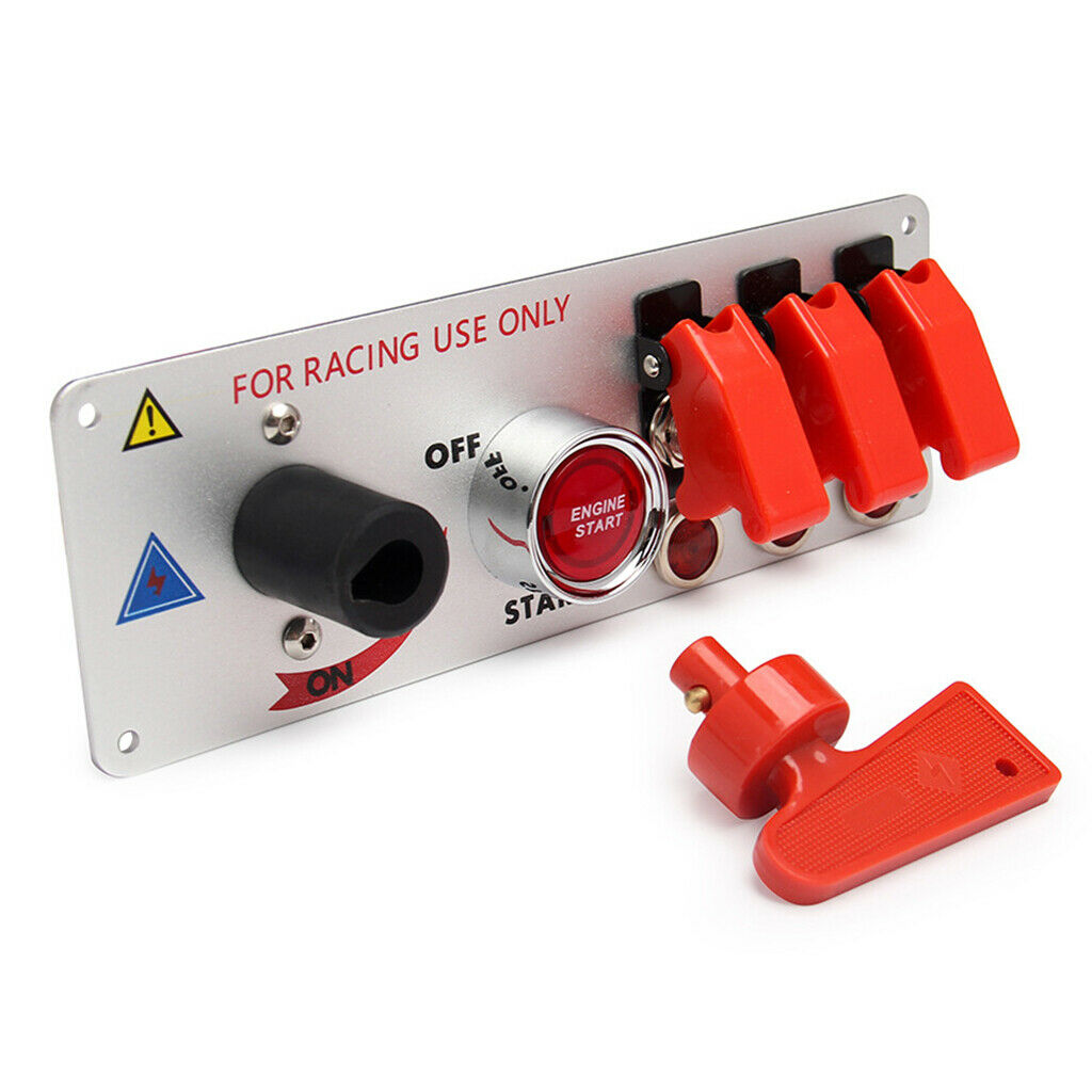 1Set Multi-purpose 12V LED Ignition Switch Panel Push Button LED Toggle Switch