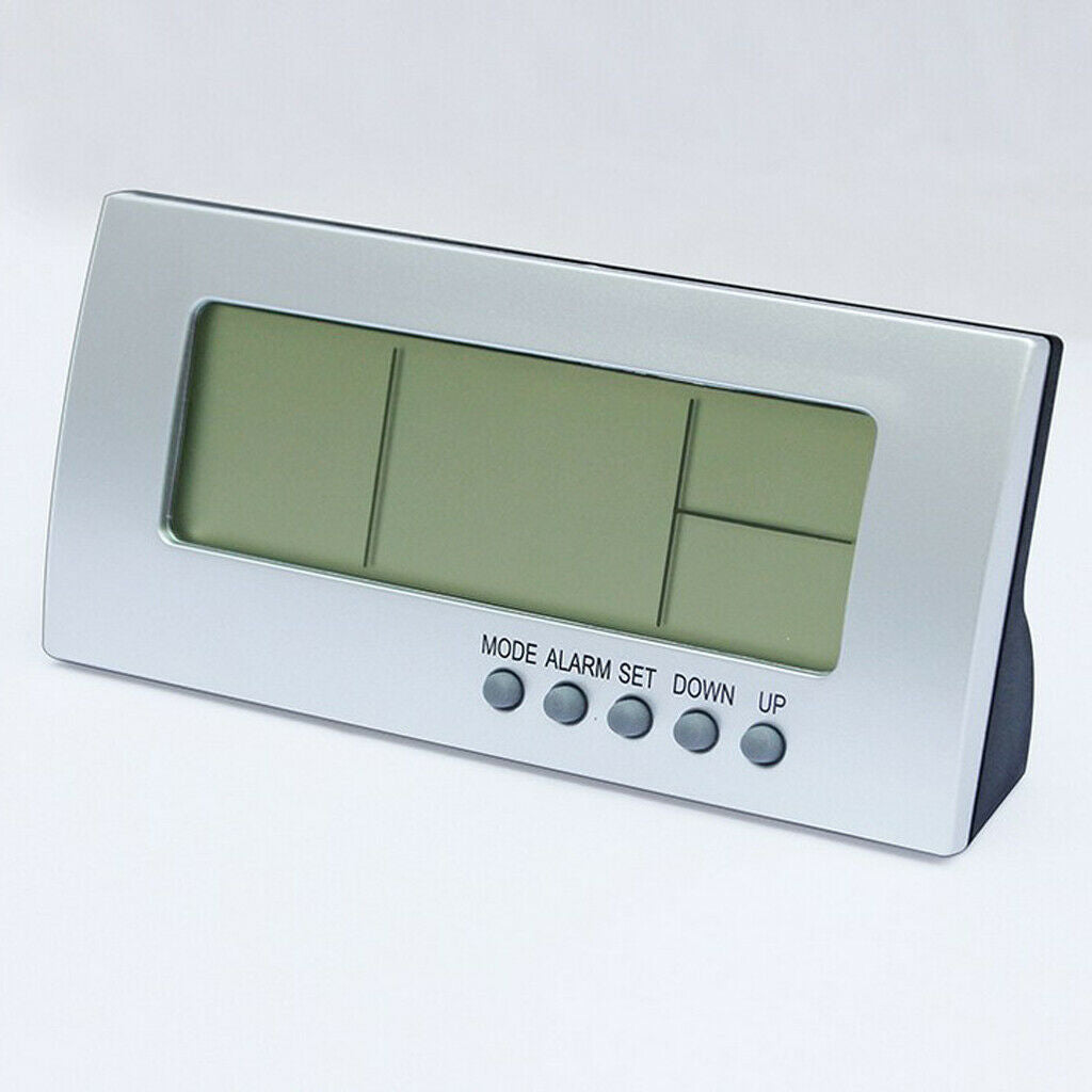 Battery Powered Digital Alarm Clock with Temperature Display for Home Office