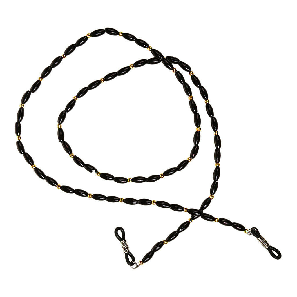 Adjustable Eyeglasses Holder Strap Beaded Neck Cord Sunglasses String Lanyard -