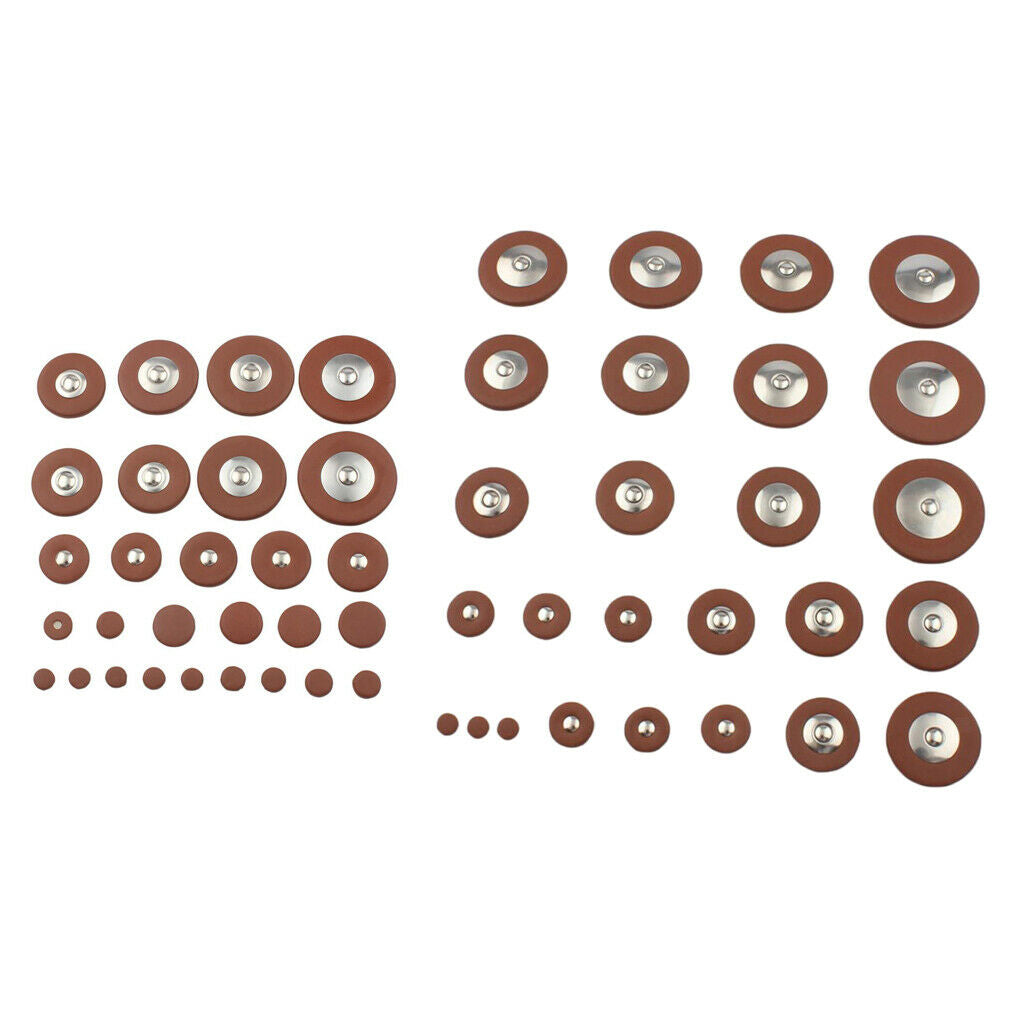 78pcs Fine Alto Sax Leather Pads Mat Saxophone Wind Instrument Accs Parts
