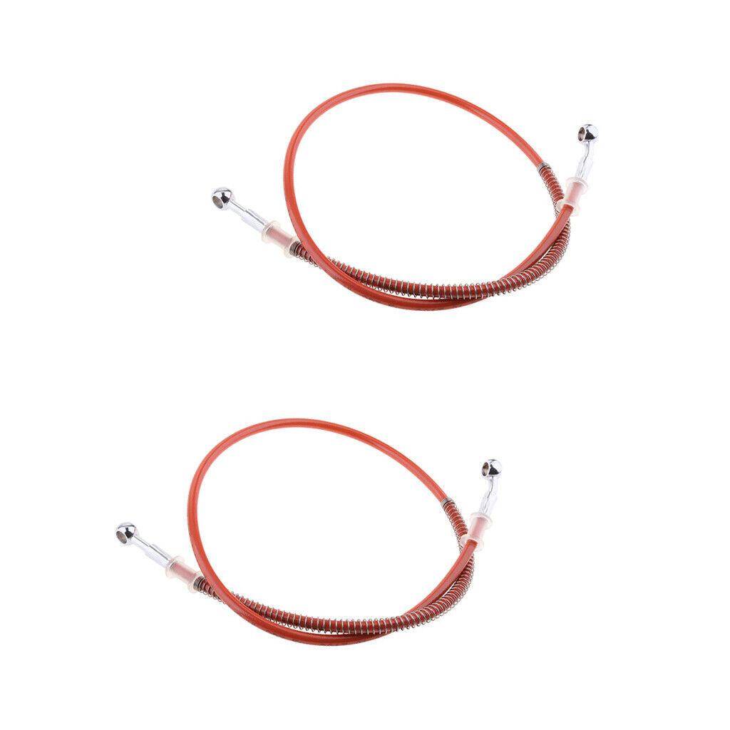 2 X 1000mm Brake Hoses Stainless Steel Braided Brake Hose Oil Line Universal