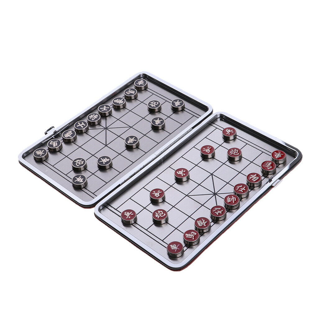Chinese Chess Checkers Chessboard Foldable for Table Entertainments