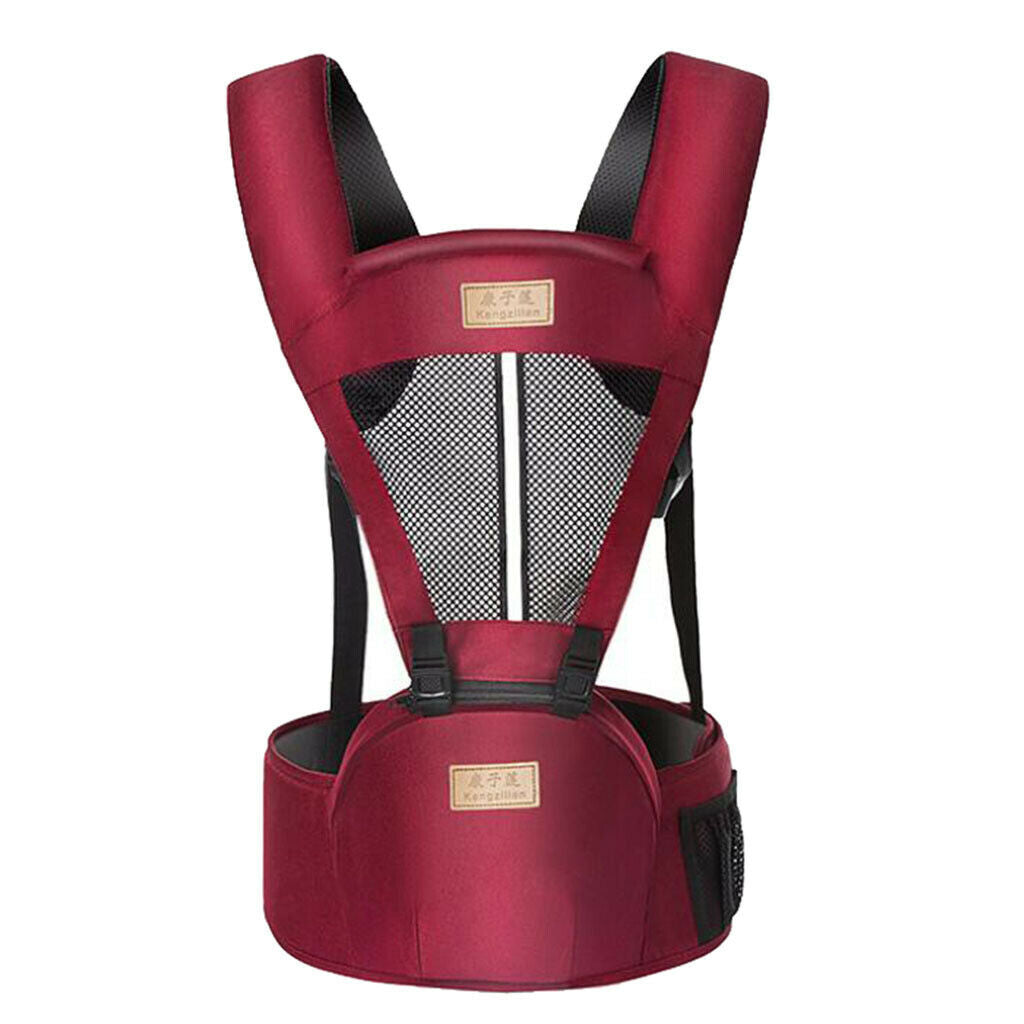 Baby Carrier Backpack Breathable Kangaroo Wrap 0-48Month Multifunctional Red