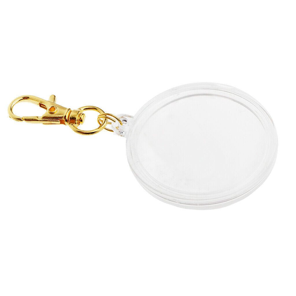 Creative Portable Coin Storage Box Holder Multi-Fonction Keyring Keychain Photo