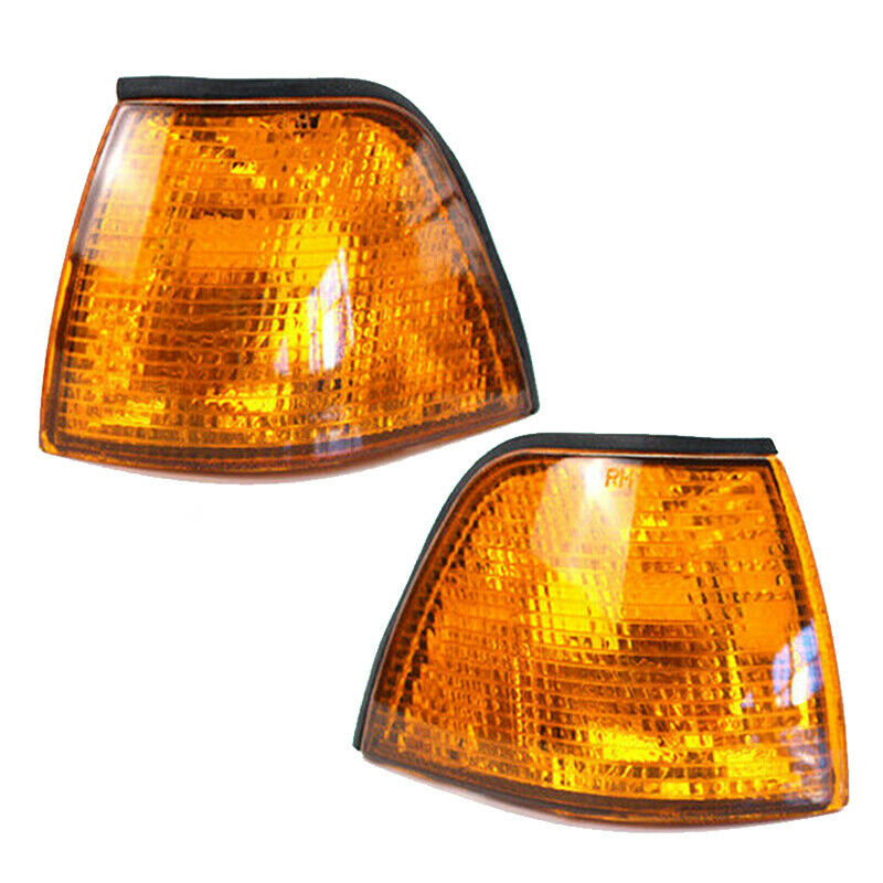 2x L+R Amber Corner Light Turn Signal fit for BMW E36 3 Series 2 Door 92-98