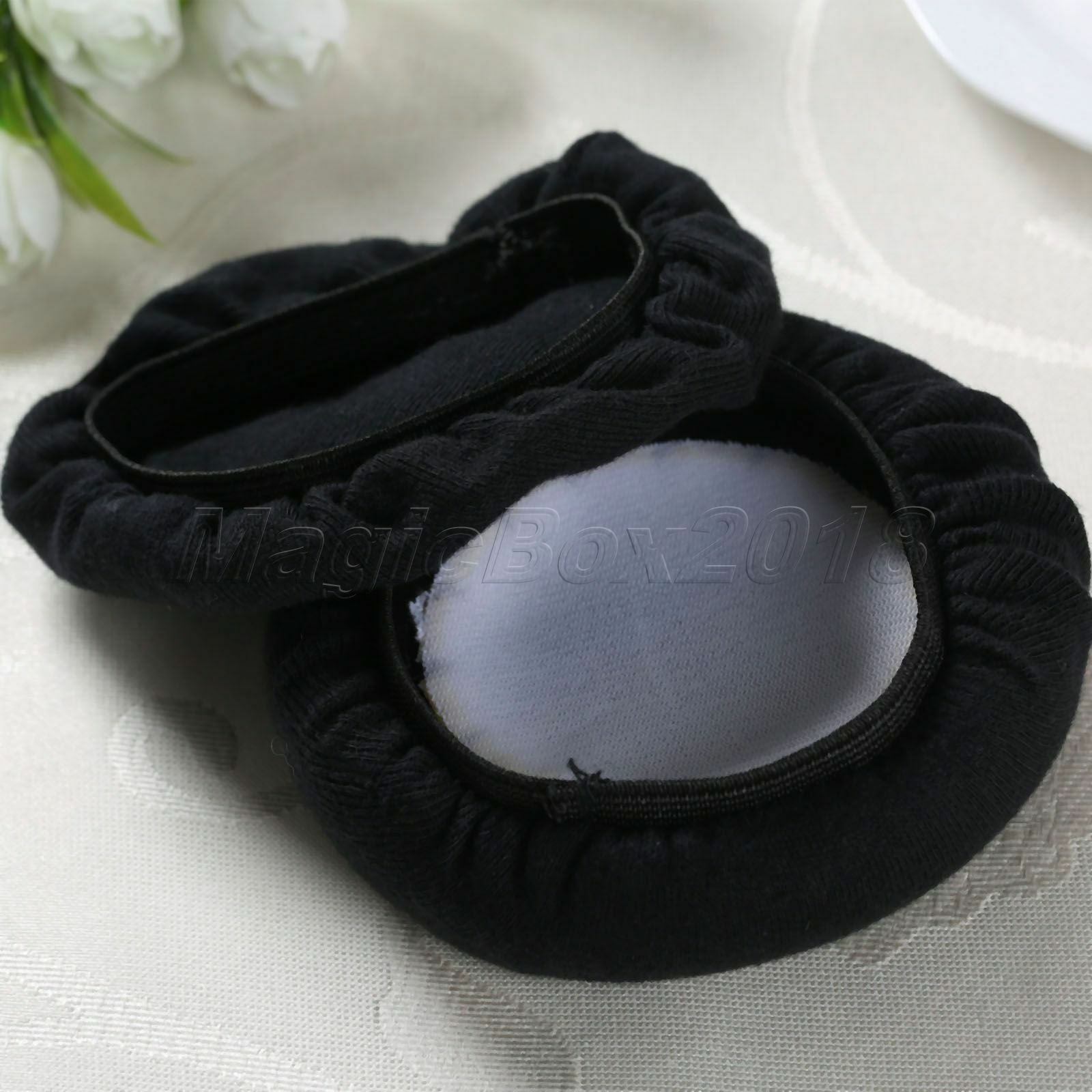 2pc Black Cotton Dustproof Ear Pads Cover Cushion For 85-108mm Headphone Headset