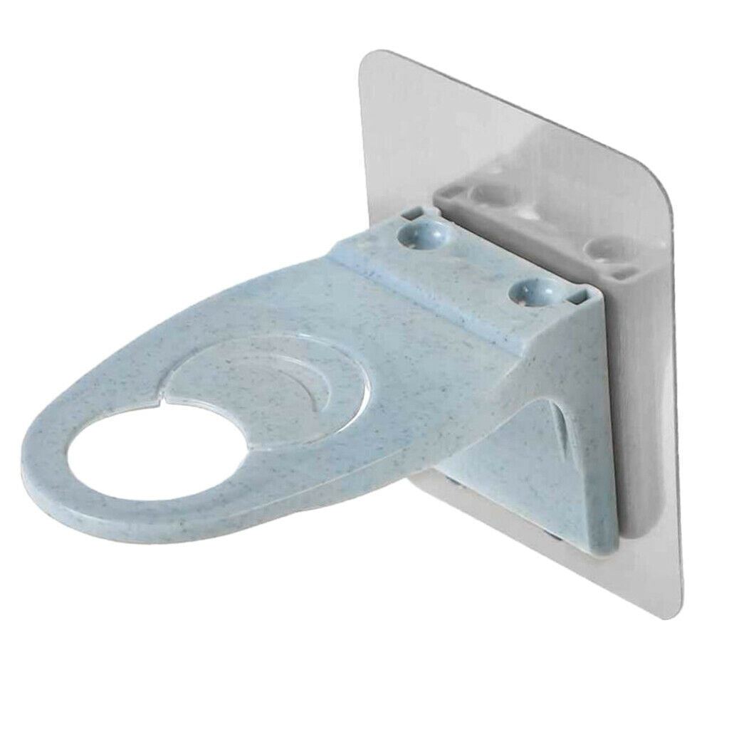Wall Mounted Sticky Shampoo Hook Shower Soap Bottle Hanging Holder Blue