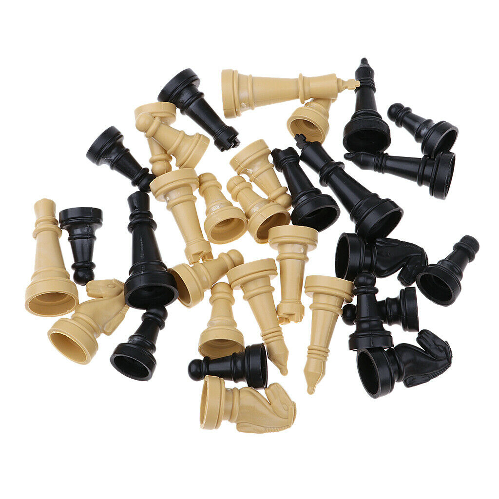 32Pcs Tradtional Board Game Tournament Chess Accessories Pawns Replacement