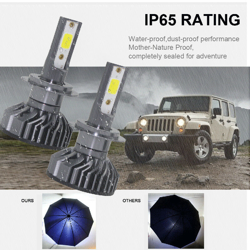 LED Headlight Car Auto Vehicle Bulb Fog Lamp MINI H7 100W 20000LM FOR H4/HB2/H7