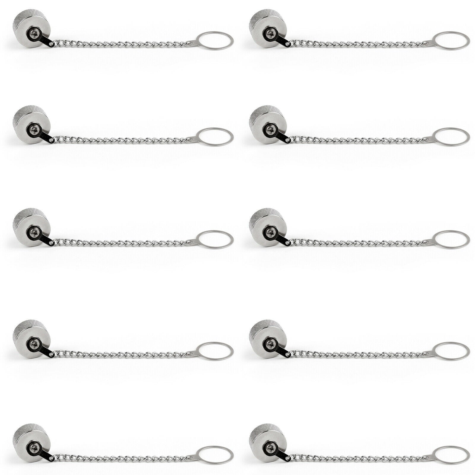 10Pcs Dust Cap Protection Cover With Chain For N Female SO239 RF Connector B5