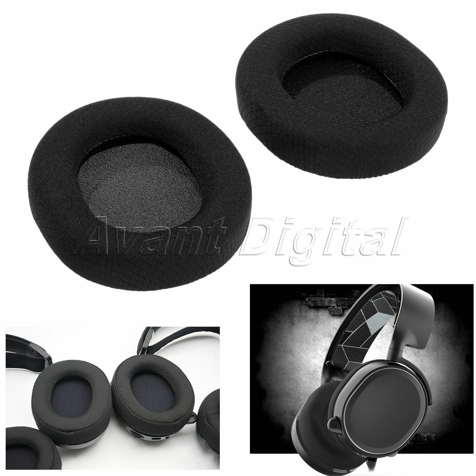 Comfortable Ear Pad Cushions for Steelseries Arctis 3/5/7 Headset Headphones