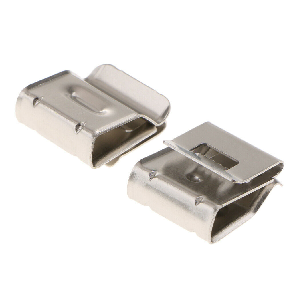 100Pcs Classic PV Type Stainless Steel Wire Clips, Solar Cable Fastener Clips