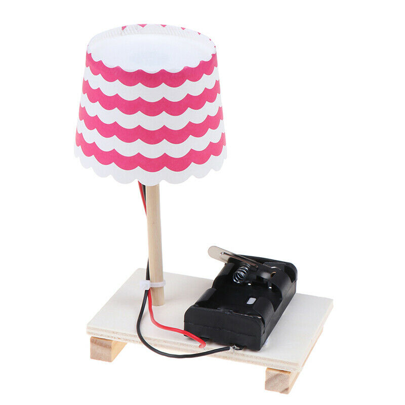 Kids Science Experiment DIY Toys Mini Wooden Table Lamp Gizmo Toys Set PTA.l8