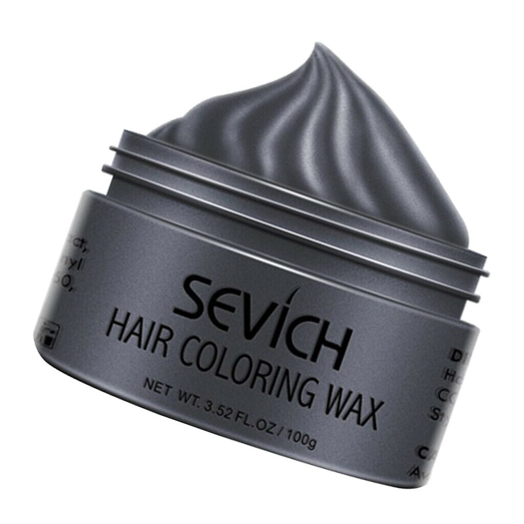 Quick Drying Hair Wax Dye Salon DIY Festival Molding Coloring Wax Mud Black