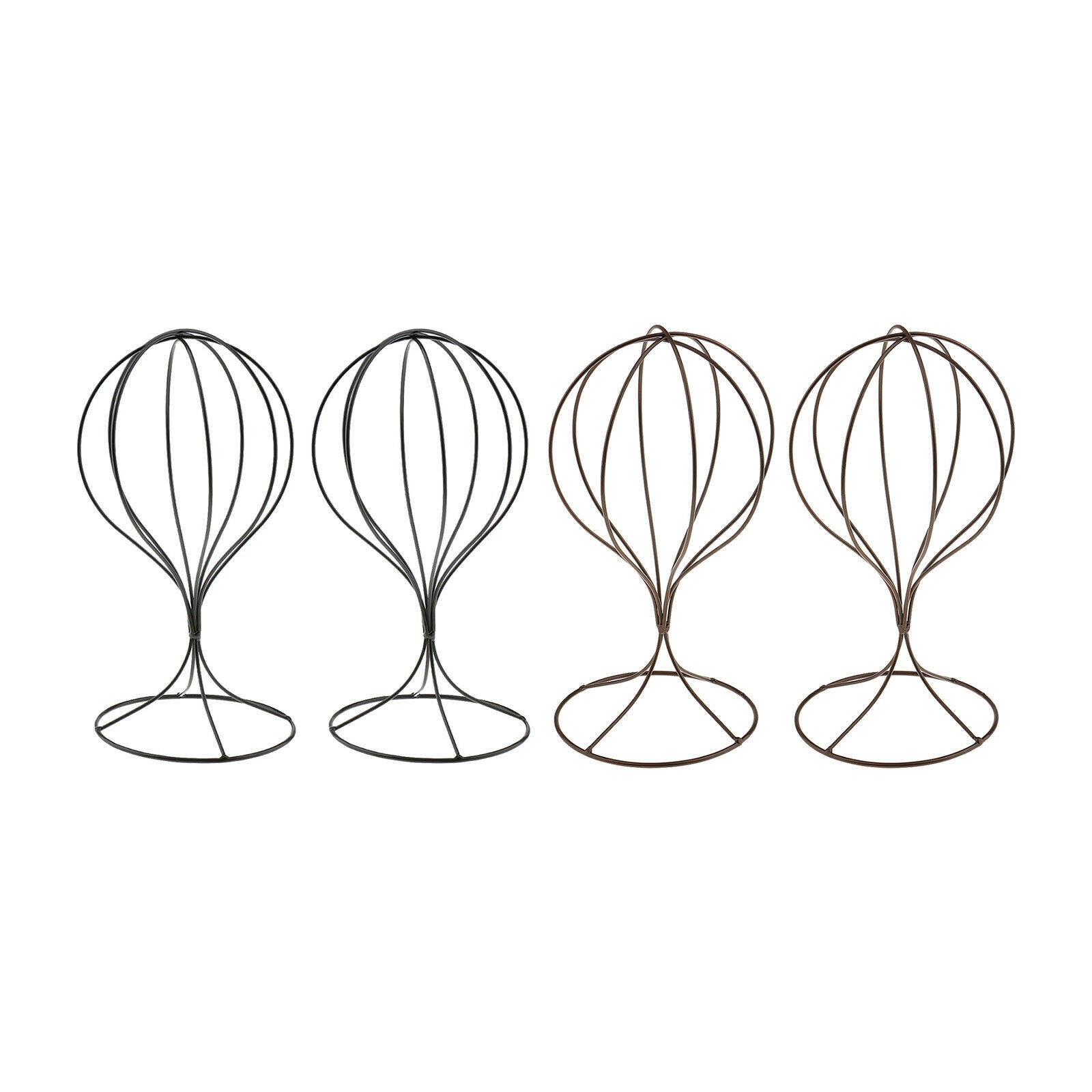 4 Pieces 4 Pieces Metal Hat Display Wigs Shelf Tool for Bathroom Store