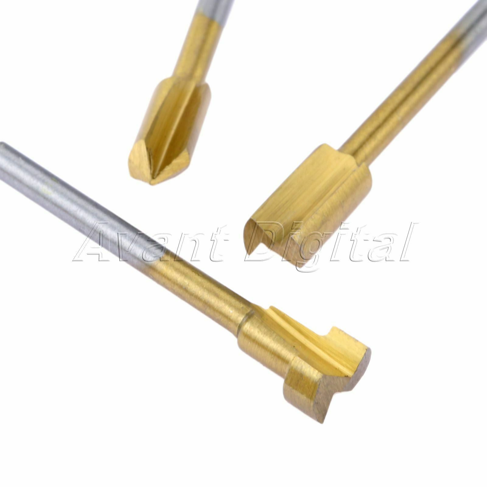 3.175mm Shank Trimmer Milling Cutters Router Bits Grinder Rotary Tool With Case