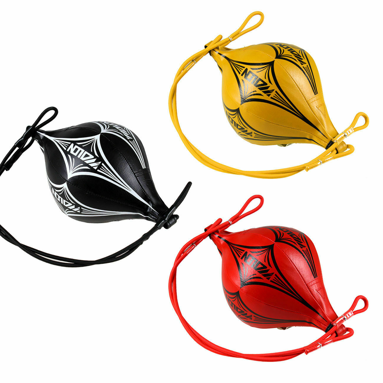 Double End Boxing Speed Ball Punching Bag Speed Training Ball Rope Red