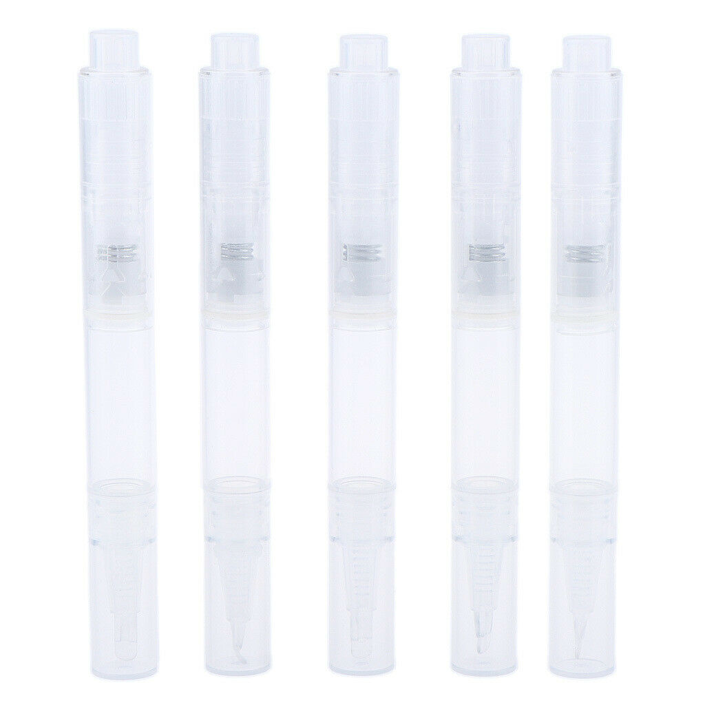 5 Pieces Transparent  Pen / Empty Lip Gloss Pen Eyelash Extensions - Clear, Flat