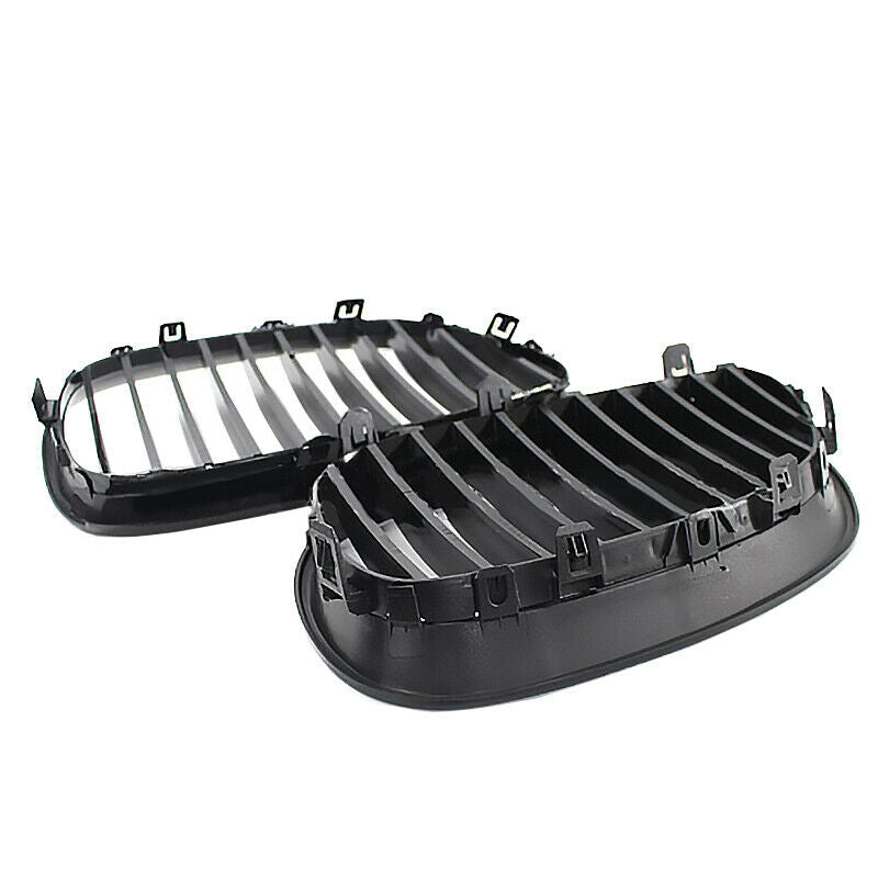 Car Black Front Hood Kidney Grille Grill Fit For BMW 5-Series E60 E61 03-10 ABS