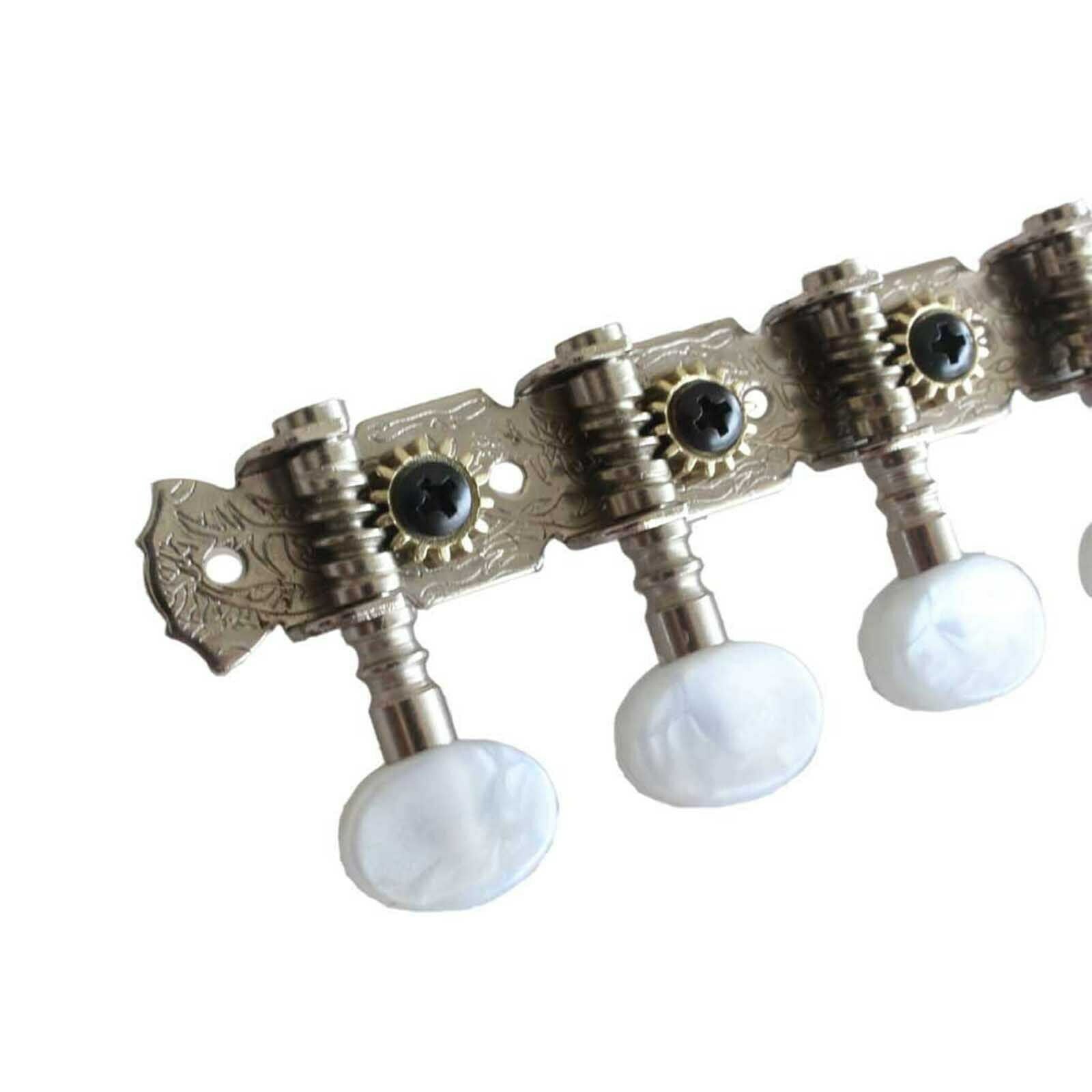 Guitar Mandolin Tuning Pegs Open Knob Round Heads Machine Heads Tuners 4L 4R