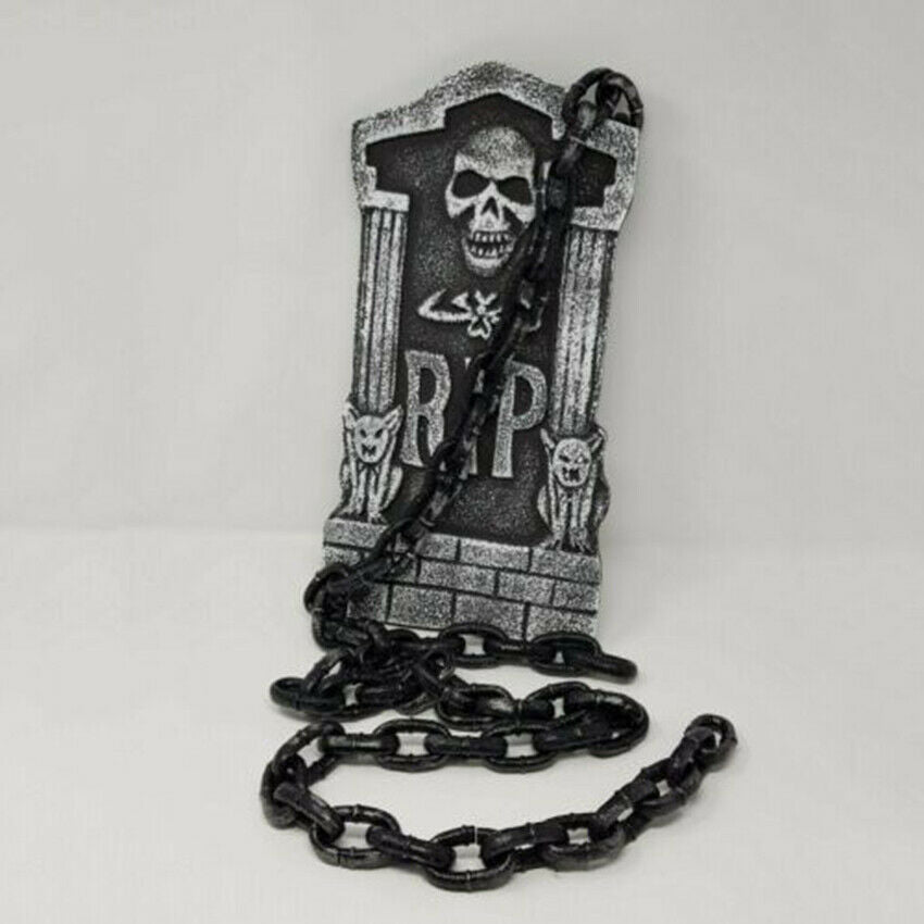 Giant Halloween Chain 70" Plastic for Scary Costumes, Props for Haunted Houses