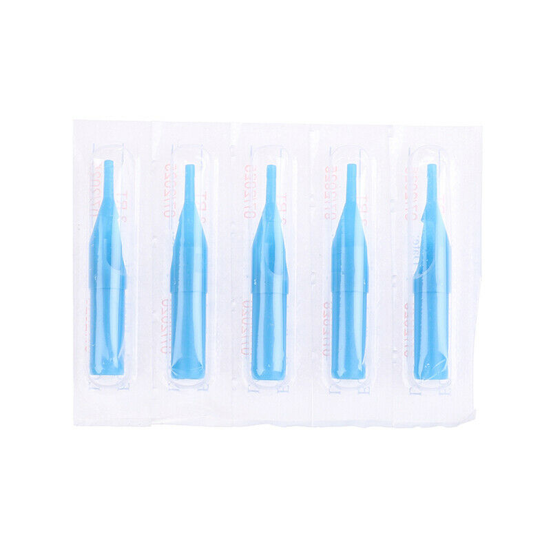 50Pcs Sterile Disposable Tattoo Nozzle Tips Needle Tube Mixed Sizes RT+DT+FTJBD