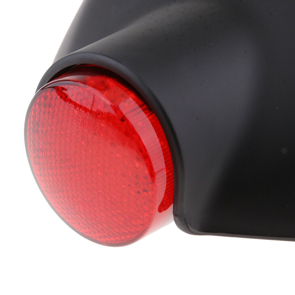 Motorcycle Rear Seat Cowl Cover Fairing LED Light For Retro