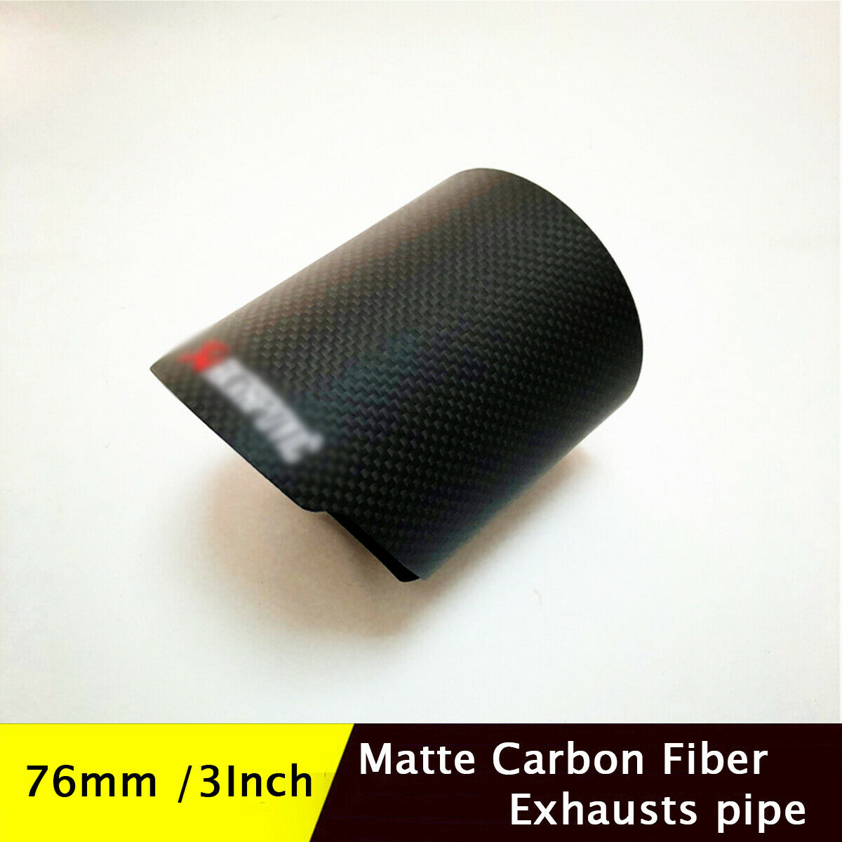 Carbon Fiber Car Exhaust Pipe Muffler Tip 76mm / 3'' Easy installation Universal