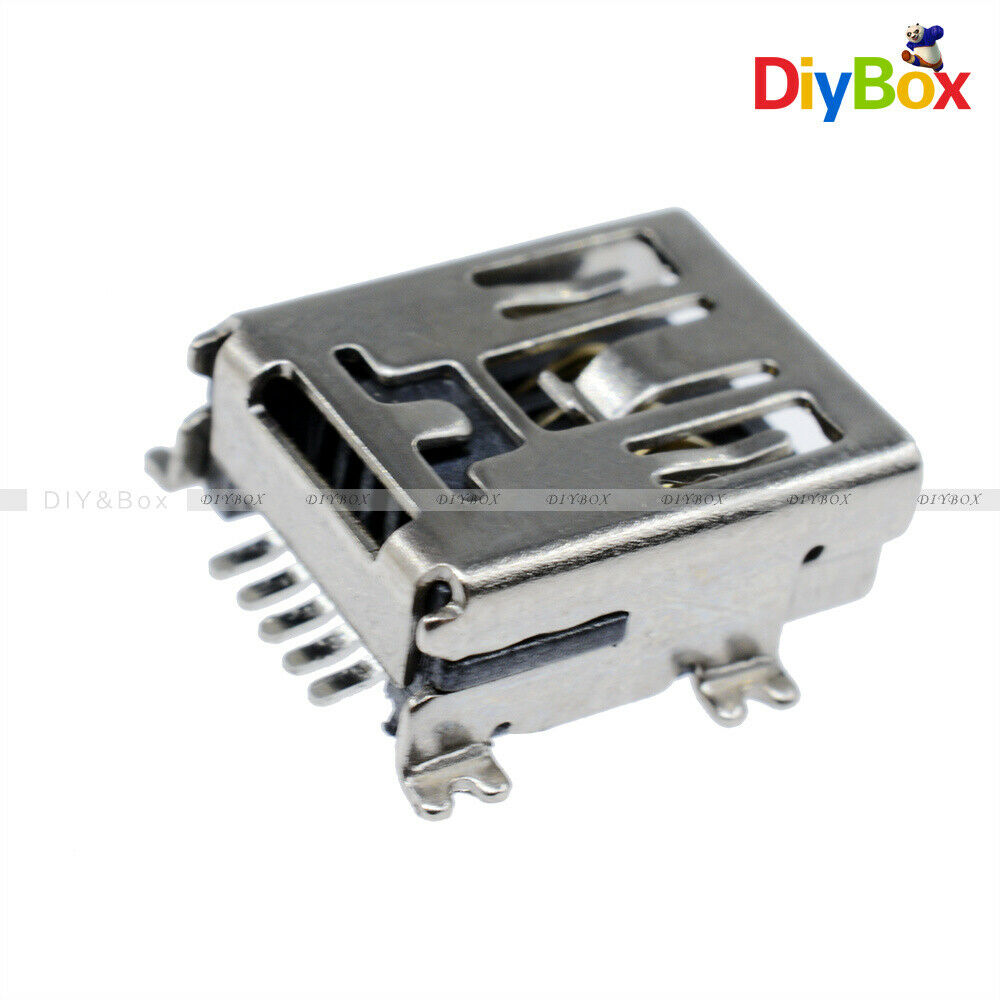 20PCS 5 Pin Mini USB SMD Female Mini B Socket Connector Plug