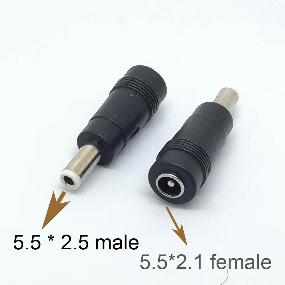 5.5mm x 2.5mm Male Plug to 5.5mm x 2.1mm female Jack DC Power Adapter_sx