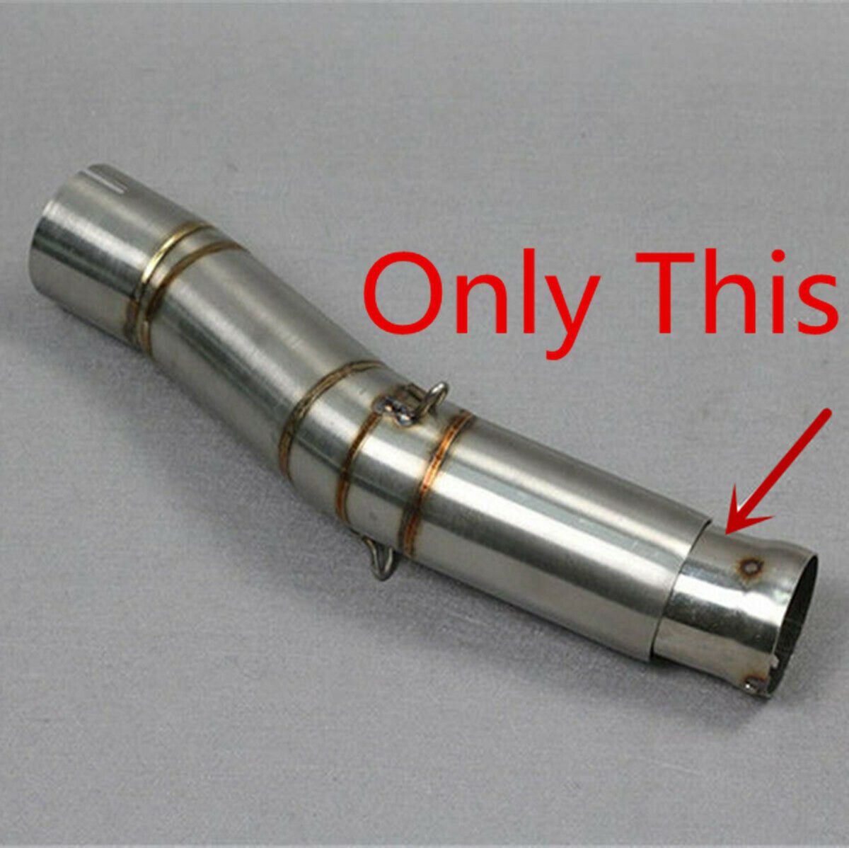 1 Pc 48MM Stainless Steel Catalytic Silencer Noise Sound Eliminator +1 Pc Wrench