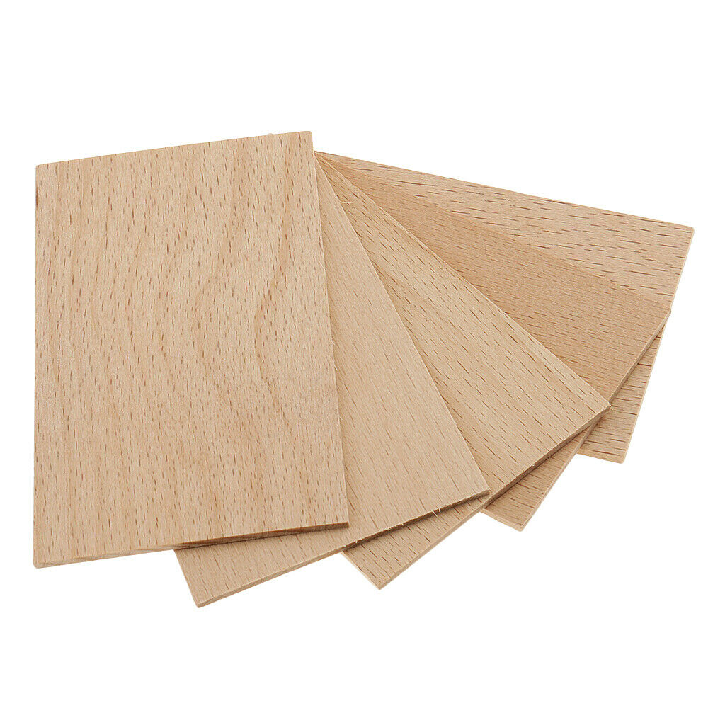 2mm Thick Rectangle Solid Wood Slice for Making Sand Table Modeling