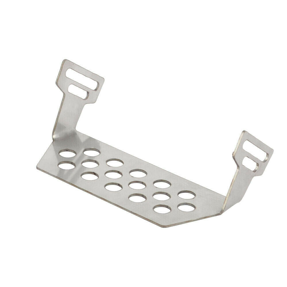 2Pcs Stainless Steel Front & Rear Skid Plate / Servo Guard for 1/10 Redcat GEN8