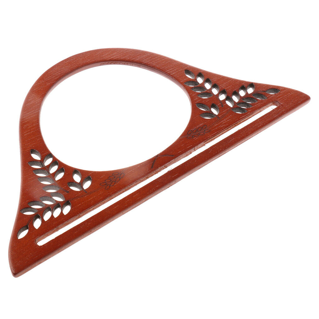 2Pack Wooden Purse Handle Evening Clutch Bag Handbag Handle Replacement