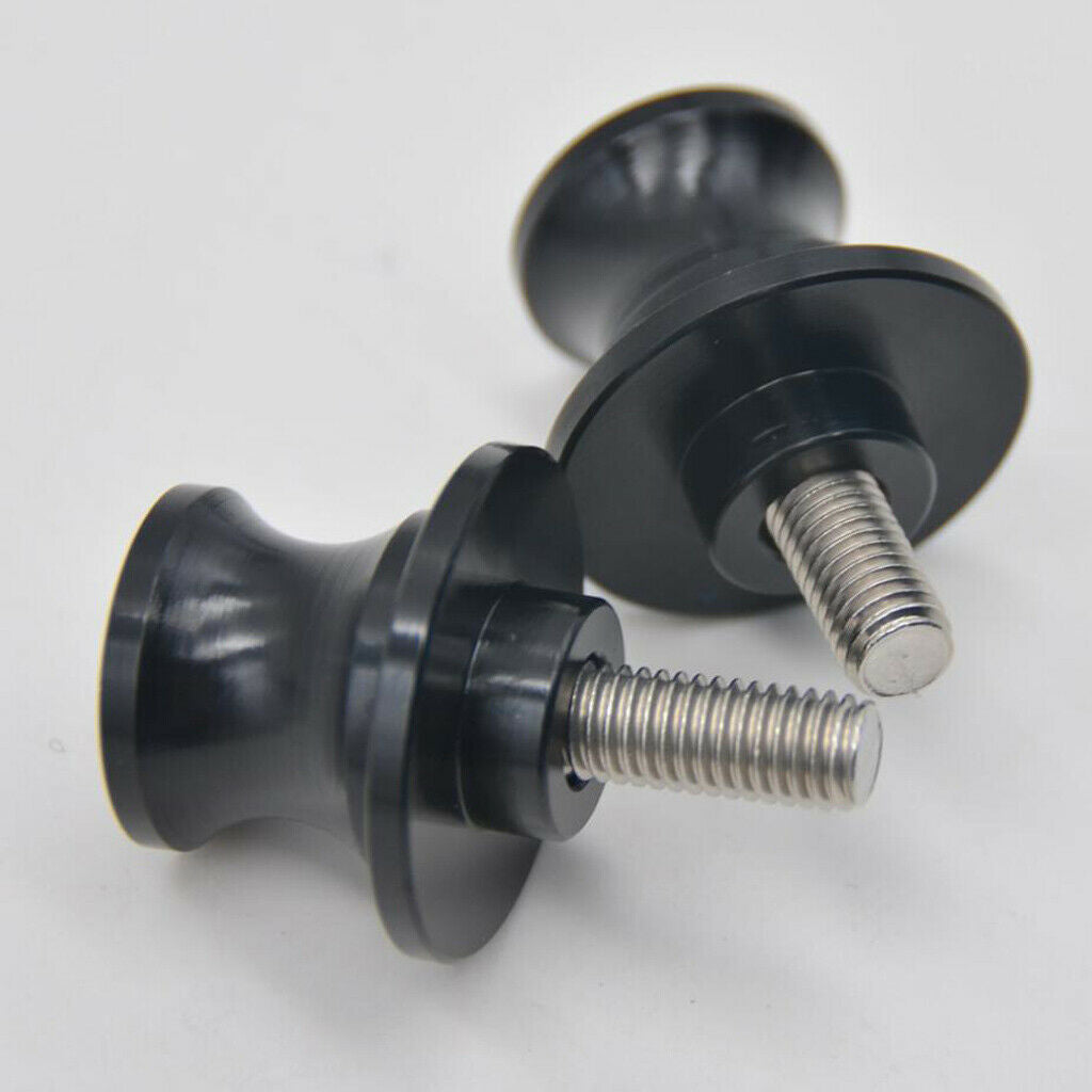 1 Pair M8 8mm Aluminum Swing Arm Spools Sliders Stand Screws For Motorcycle