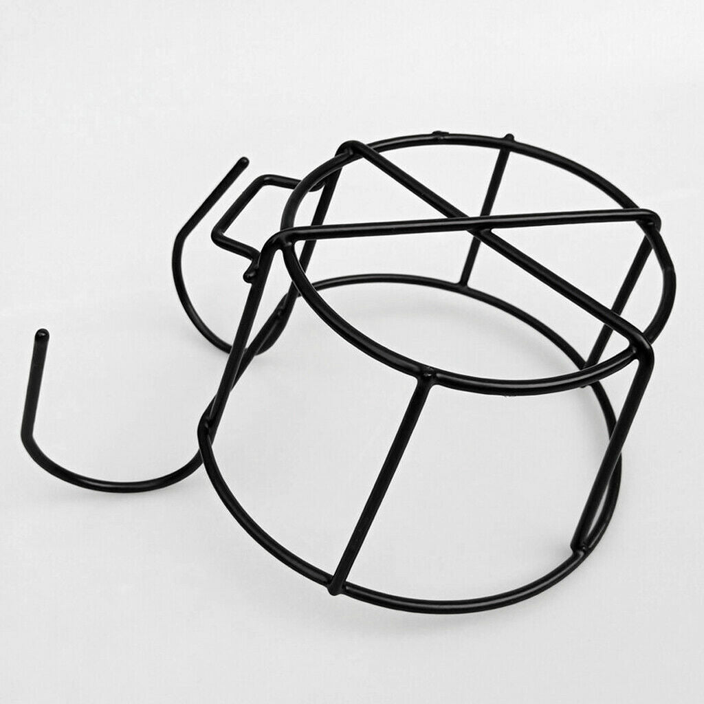 10x Metal Hanging Basket w/ Hooks Flower Pot Holder Railing Shelf for Fence