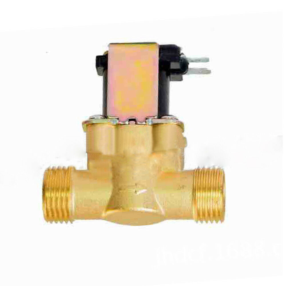 1/2 inch 24V AC Brass Electric Solenoid Valve Gas Water Air Normally Closed