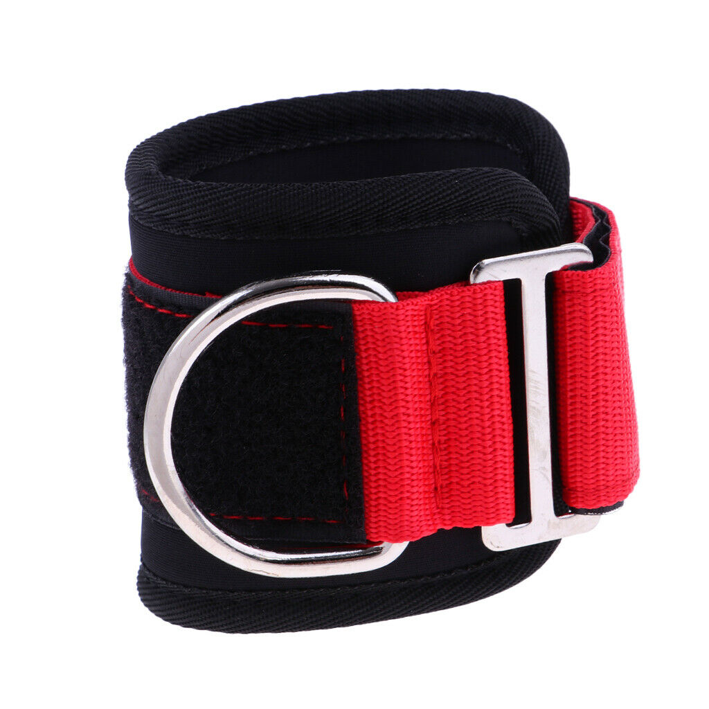 2 Pieces Adjustable Fitness Ankle Strap Leg Cable Attachment Loop Wrap