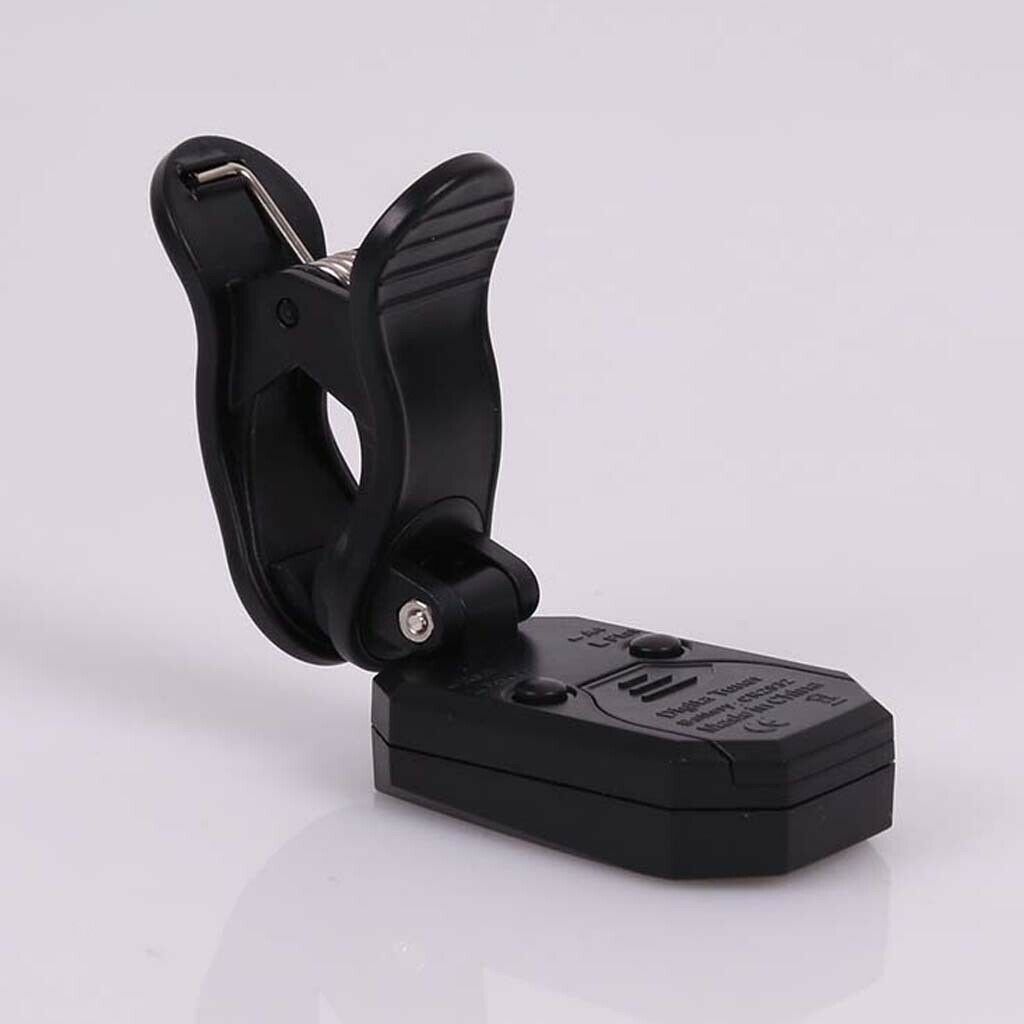Clip On Tuner with LCD Display for Guitar Bass Ukulele Banjo Violin Black
