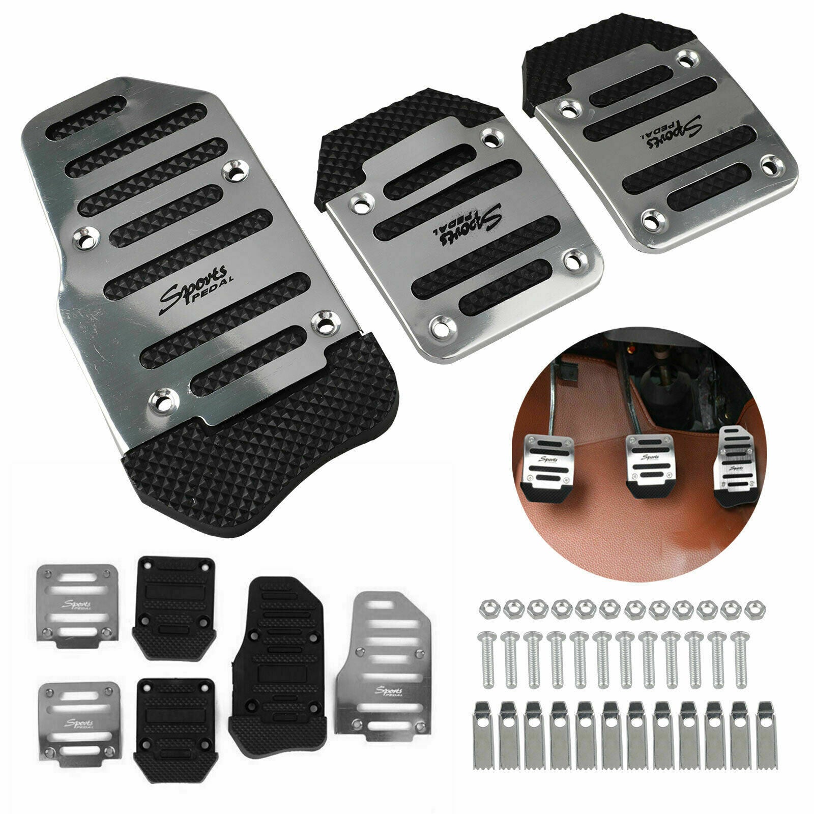Universal Non-Slip Automatic Gas Brake Foot Pedal Pad Cover CAR Auto Accessories