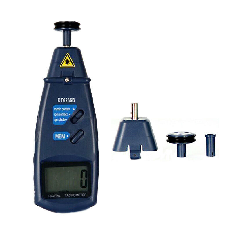 Motorcycle Car Truck Digital Tachometer Non-Contact 2.5 to 99999 RPM Counter Kit