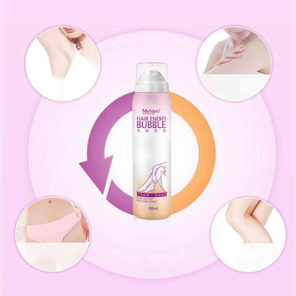 4pcs Bubble Painless Hair Removal Spray   Smooth Skin for Men Women