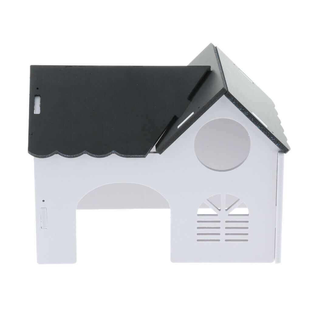 2Pieces Hamster Villa House Gerbil Playing Living Hut Dwarf Hamster Gerbil