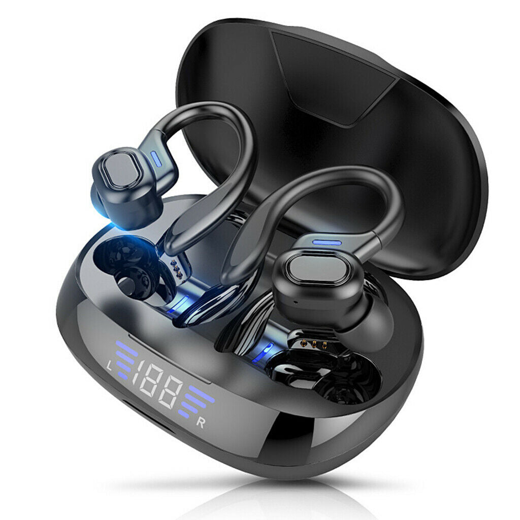 Bluetooth 5.0 Earpads Headsets Running Earphones Over Ear w/Mic Sweatproof