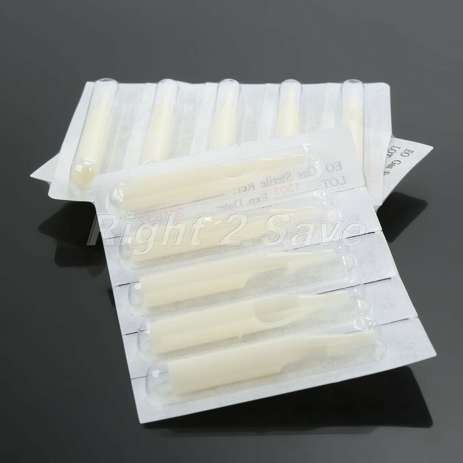 Disposable Sterile Round Liner Tattoo Needles & Plastic Tubes Mix(7RL+7RT)100Pcs