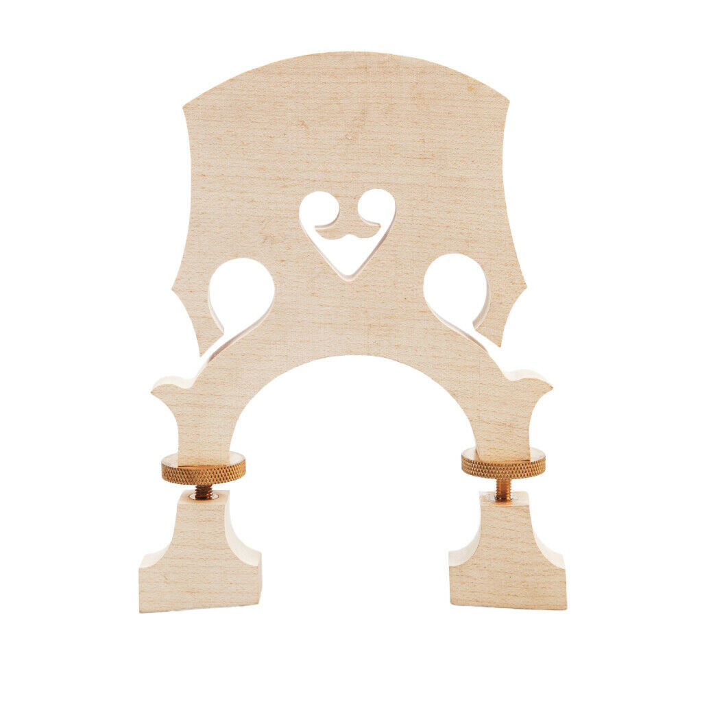 Durable Maple Double Bass Bridge for 3/4 Bass Replacement Parts